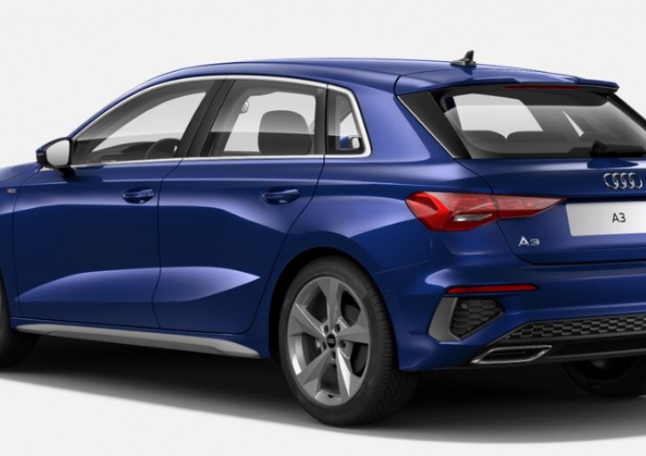 Audi A3 SPB 35 TDI S tronic S line edition NUOVA blu navarra Concessionario Auto Facchetti Bergamo